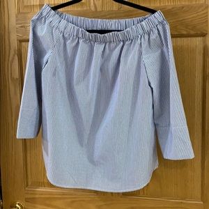 Striped off shoulder top • NWOT